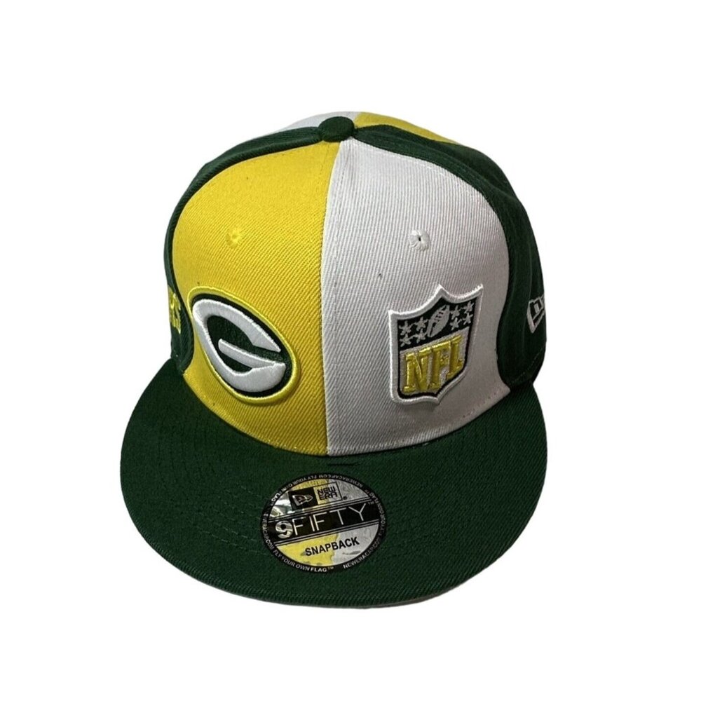 New Era Green Bay Packers NFL 9FIFTY Snapback Cap Hat NWT Flat Brim - Picture 1 of 7
